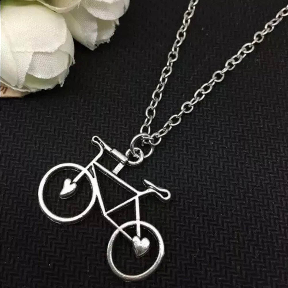 Bicycle necklace pendant women’s jewelry